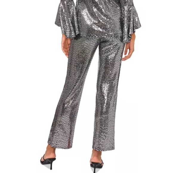 Sam & Jess
Women's Metallic Pull-On Straight-Leg Pants silver - Picture 2 of 5